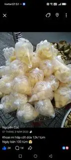 khoai mì bùi bở hấp cốt dừa 500gram  - 30.000 ₫ tại Khoai Lang Hấp Gia Truyền Cúc Hà - Đường Số 8