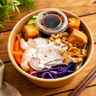 Hình ảnh Bún trộn thịt heo đậu hủ