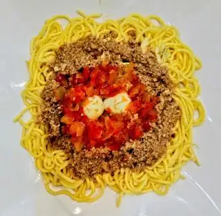 Mì Ý spaghetti (Phần Trẻ Em) - 36.000 ₫ tại THỨC ĂN NHANH HỒNG ANH - MÌ Ý, NUI SỐT & BÁNH MÌ - Phạm Văn Bạch