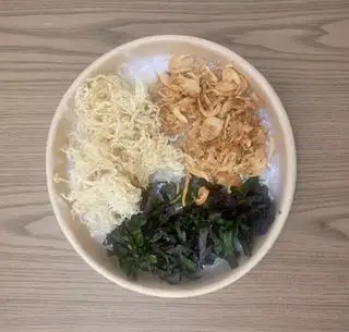 Hình ảnh Cháo ruốc tía tô