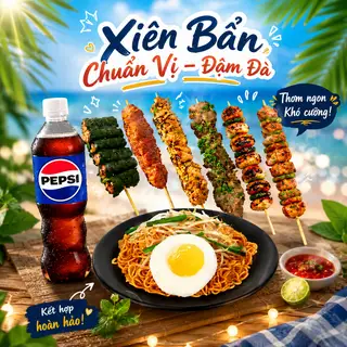 Hình ảnh mỳ trộn full topping + nước 