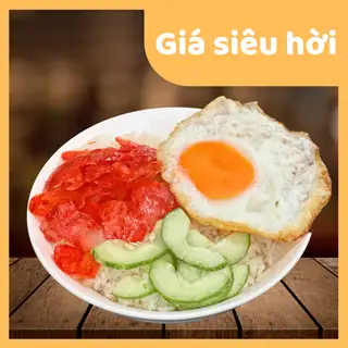 Hình ảnh Xôi trứng (ốp/kho), lạp xưởng