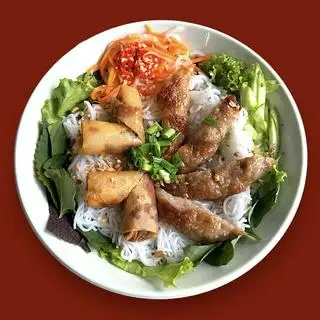 Bún nem nướng + chả giò - 55.000 ₫ tại DÌ GIAO - Bún Thịt Nướng - Xuân Thuỷ
