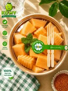 Dưa lưới - 35.000 ₫ tại KÔ MY - TRÁI CÂY CẮT SẴN MANG ĐI - Nguyễn Cửu Đàm