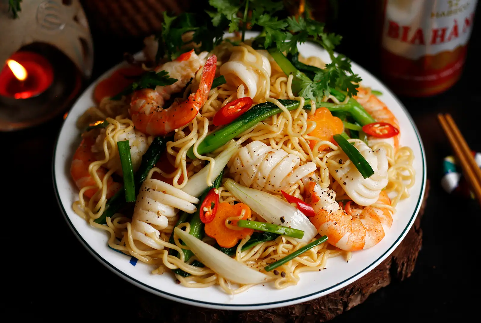 Hình ảnh Mì  xào mực 