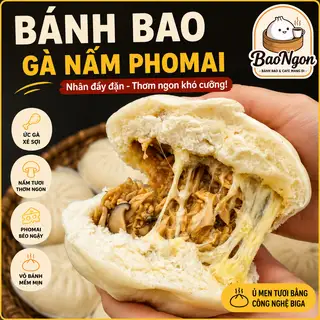 Hình ảnh Bánh Bao Gà Nấm Phomai