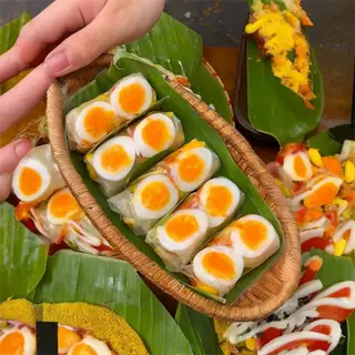 Bánh Tráng Cuốn Lòng Đào Thập Cẩm (5 Cuốn)  - 21.500 ₫ tại Ăn Vặt Bánh Tráng Lòng Đào Tóp Mỡ - Trà Trái Cây & Trà Sữa - Trường Sa