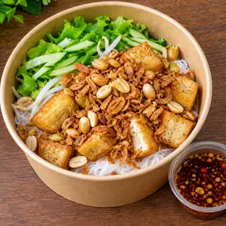 Hình ảnh Bún nước tương-tàu hủ chiên