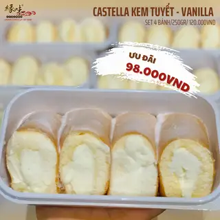 Hình ảnh SET 4 Bánh Castella Kem Tuyết - Vanilla