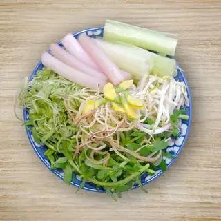Rau thêm (100g) - 10.000 ₫ tại Quán Mắm Bông Lau - Bún Mắm & Lẩu Mắm - Thích Quảng Đức