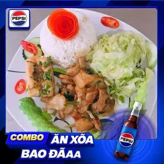 Hình ảnh Combo cơm thập cẩm + pepsi