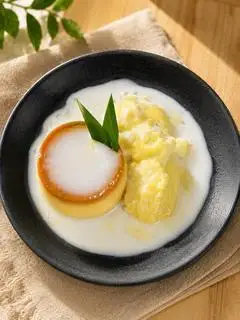Hình ảnh Flan sầu riêng