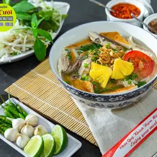 BÚN CÁ DẨM TÔ ĐẦY ĐỦ gồm: CHẢ CÁ + CÁ DẨM    - 50.000 ₫ tại Quán Nem Nướng Nha Trang Mười Ngon - Nguyễn Hồng Đào  