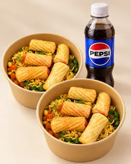 Hình ảnh Combo 2 mỳ mực xoắn + Pepsi