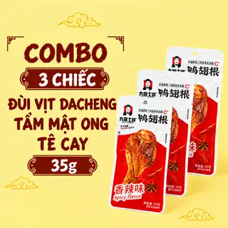 Hình ảnh Combo 3 Chiếc Đùi Vịt Dacheng Tẩm Mật Ong Tê Cay 35g