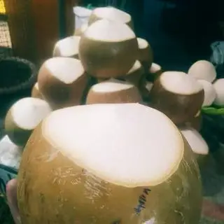 Hình ảnh dừa xoay nón lá 