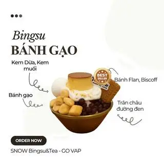 BINGSU BÁNH GẠO HÀN QUỐC - 185.000 ₫ tại Snow Bingsu Tea Coffee - Nguyễn Văn Khối