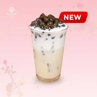 Hình ảnh Trà Sữa Gạo Rang Kem Mây - Roasted Rice Milk Tea with Cloud Cream