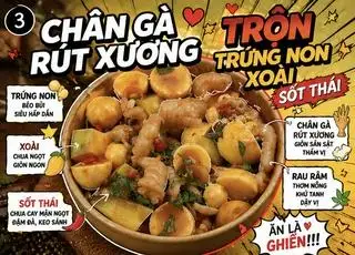 Hình ảnh Chân gà sốt Thái trứng non - ngon khó cưỡng