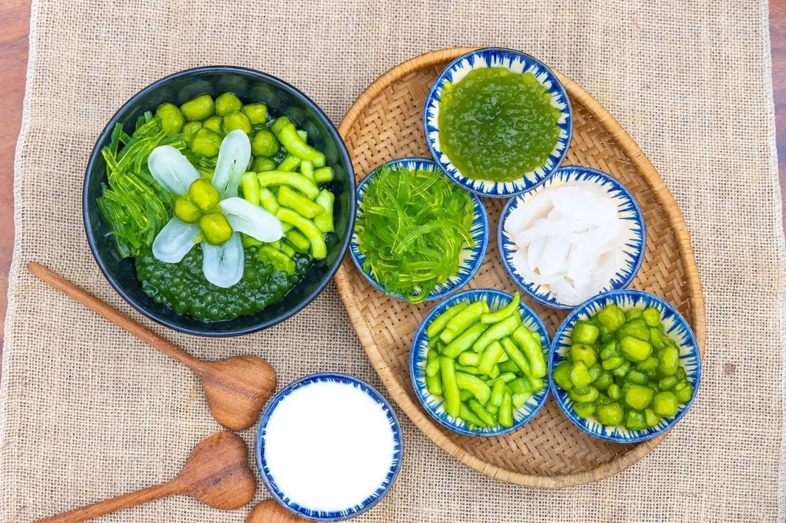 Hình ảnh chè dừa Củ năng