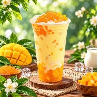 Hình ảnh Lục Trà Sữa Xoài