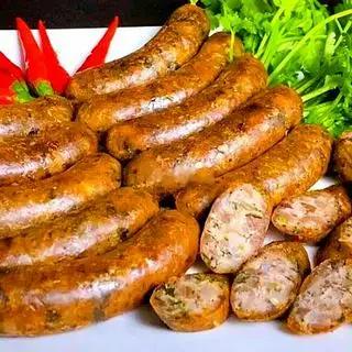 Dồi sụn nướng - vừa - 125.000 ₫ tại Sài Gòn Food - Gà Hấp Muối Lá Chanh & Gà Ủ Muối Hoa Tiêu - Nguyễn Hữu Cảnh