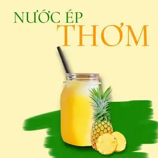 Thơm ép nguyên chất - ly 700ml - 37.000 ₫ tại Ăn Vặt Thiệu Kỳ - Đá Me & Bún Chay - Trần Quang Diệu
