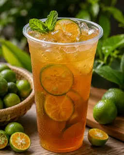 Trà tắc ly lớn - 15.000 ₫ tại Bún Nước Lèo Sóc Trăng Cô Thơ - Đường Số 49