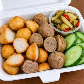 Hình ảnh Cá viên chiên + bò