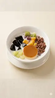 Khoai dẻo bánh flan đậu đỏ sương sáo - 48.000 ₫ tại Shi - Chè Ngon Nước Mát - Hoa Đào