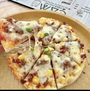 Pizza nhân bò Italia size 15cm - 99.000 ₫ tại Manhbeo - Lạp Xưởng Nướng Đá, Cá Viên Chiên & Đồ Ăn Vặt - Cao Đạt