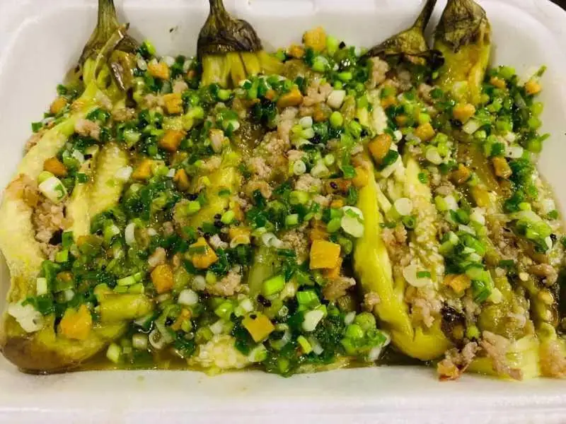 Hình ảnh Cà tím nướng mỡ hành