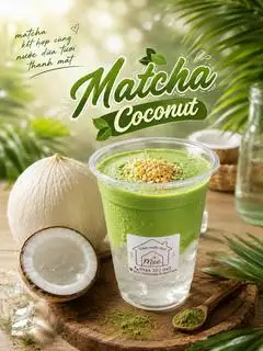 Hình ảnh Matcha coconut
