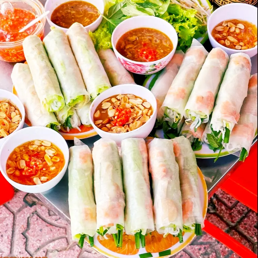 combo 5 cuốn gỏi tôm thịt - 58.000 ₫ tại Gỏi Cuốn Dimsum Hồng Hà - Phạm Thế Hiển