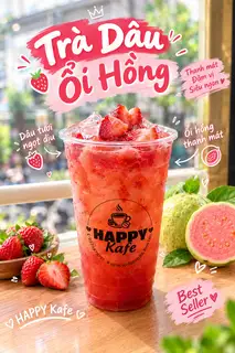Hình ảnh Trà Dâu Ổi Hồng 
