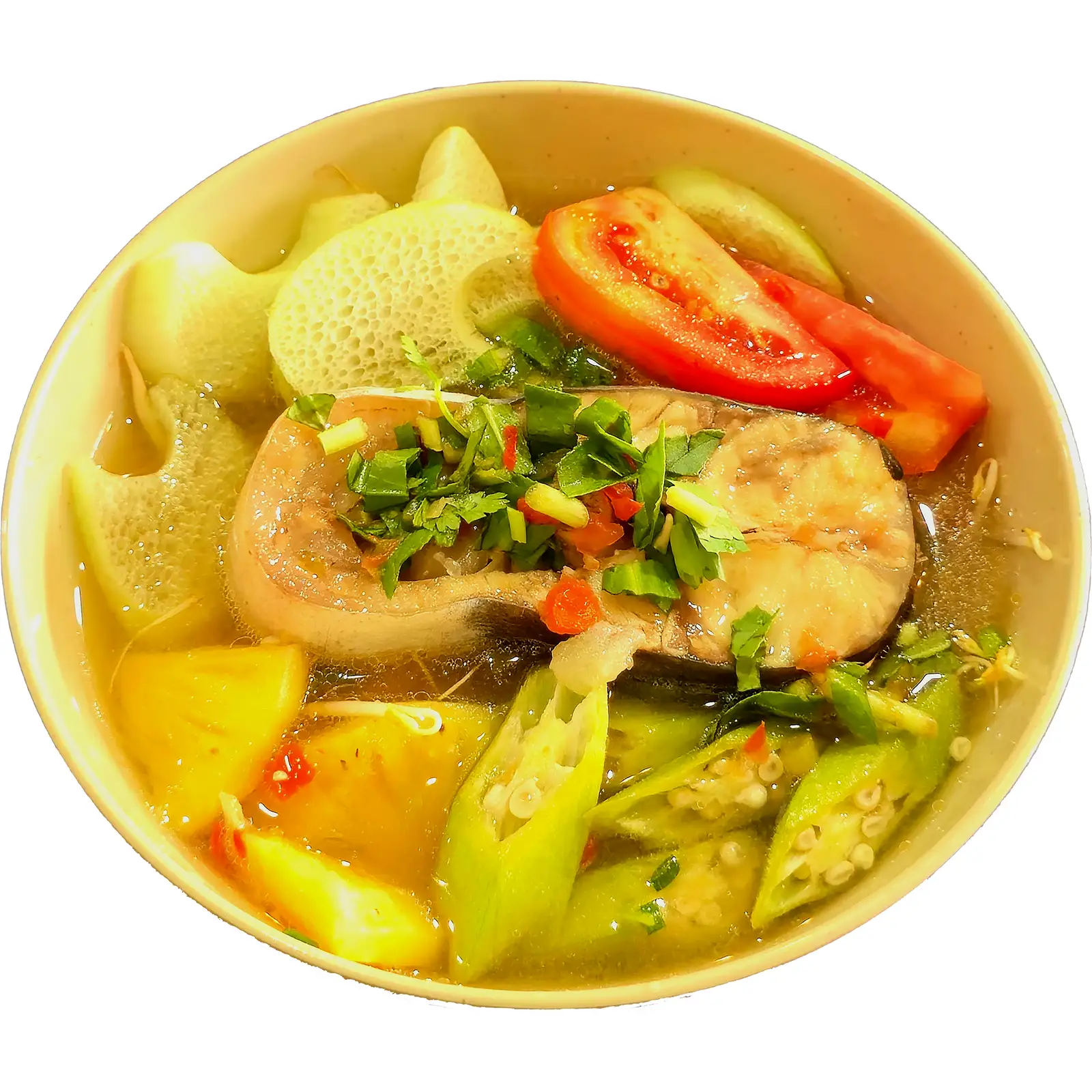 Hình ảnh Cơm canh chua cá hú