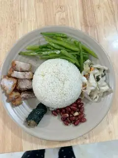 Hình ảnh cơm ba chỉ quay