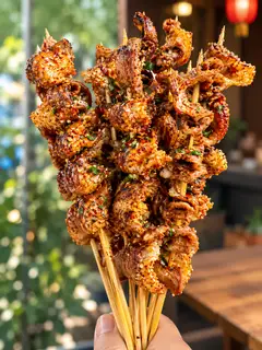 Hình ảnh lòng heo nướng 