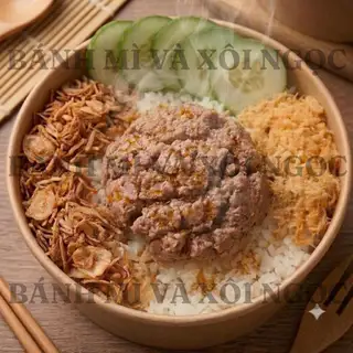 Hình ảnh Xôi pate ruốc hành