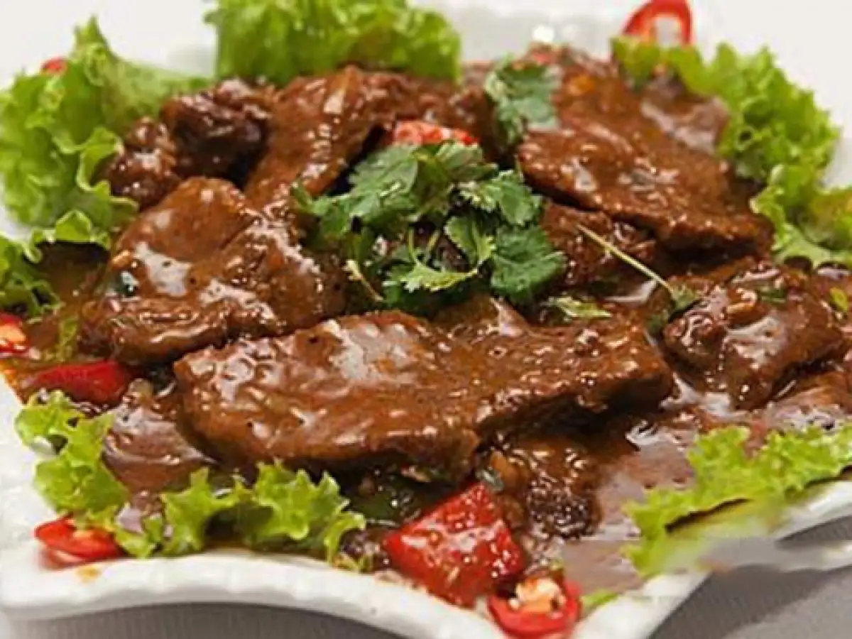 Hình ảnh cơm Rang bò sốt tiêu đen