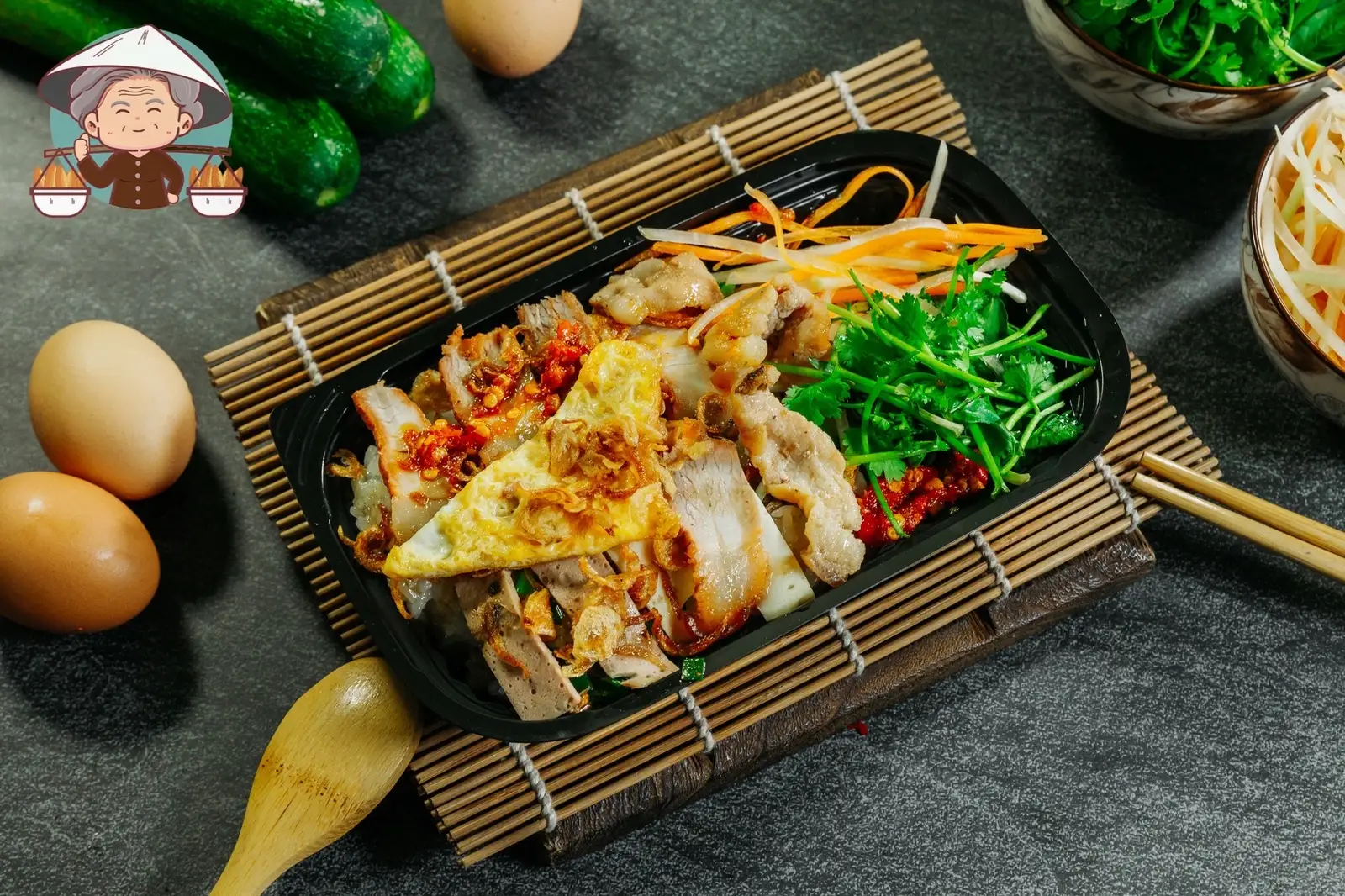 Xôi chả bò - 35.000 ₫ tại Bánh Mì Quảng Nam 92 - Bình Thới	