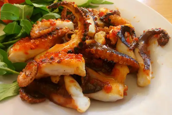 Bạch tuộc nướng sate/phần  - 99.000 ₫ tại Gà Nướng 49 - Ung Văn Khiêm