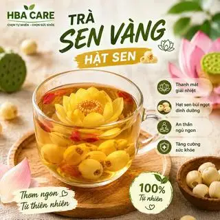 Hình ảnh Trà sen vàng hạt sen