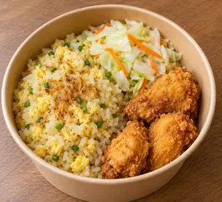 Hình ảnh Cơm rang gà giòn tắm nước mắm