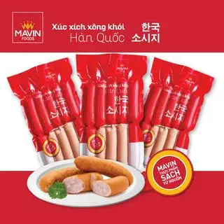 Hình ảnh Xúc xích xông khói Hàn Quốc túi 500g/10 cây (chiên trước khi sử dụng)