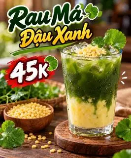 Hình ảnh Rau má đậu xanh