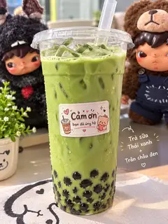 Hình ảnh Trà sữa thái xanh, trân châu đen- 1 lít