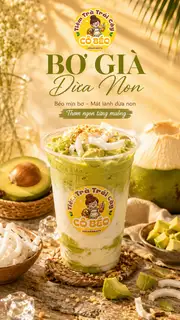 Hình ảnh Bơ già dừa non