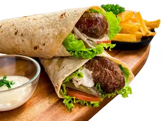 Hình ảnh Bánh cuộn bò nướng - Beef kofta