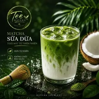 Hình ảnh Matcha sữa dừa